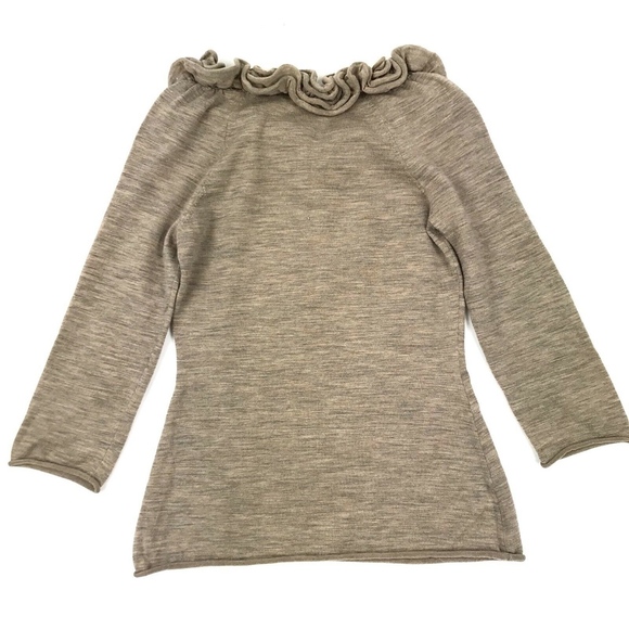 Moth Anthropologie 3/4 Sleeve Wool Sweater Sz XS - Picture 2 of 4